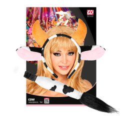 Súprava kravského chvosta a čelenky